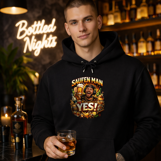 SAUFEN MAN YES - Premium Hoodie